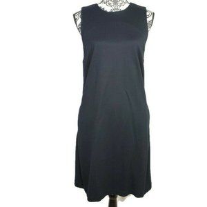 J.Jill Small Ponte Dress Black Shift Dress Pockets